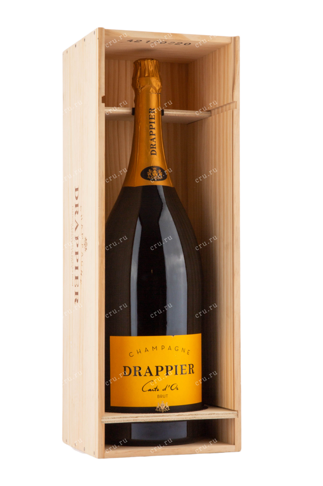 Подарочная коробка игристого вина Drappier Carte d'Or Brut 6 л