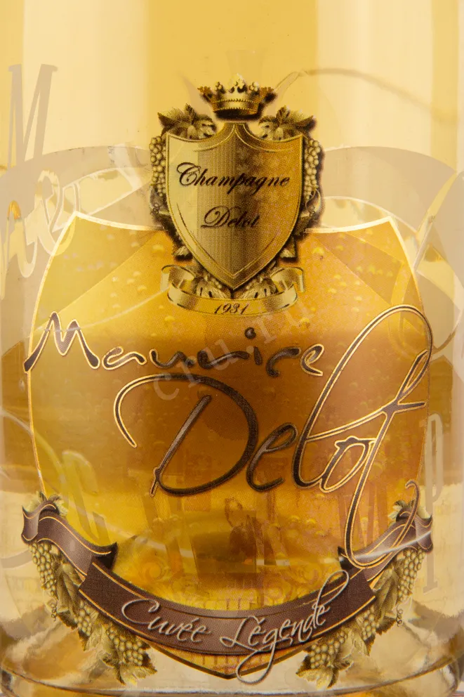 Этикетка шампанского Дело Кюве Лежанд Брют 0,75