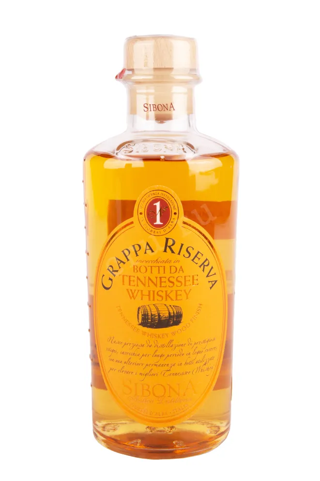 Граппа Sibona Botti Da Tennessee Whiskey in a tube  0.5 л
