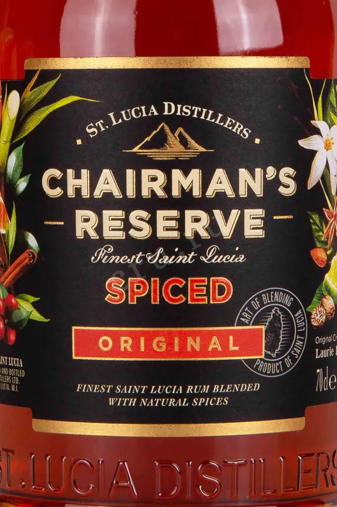 Этикетка Chairmans Reserve Spiced 0.7 л