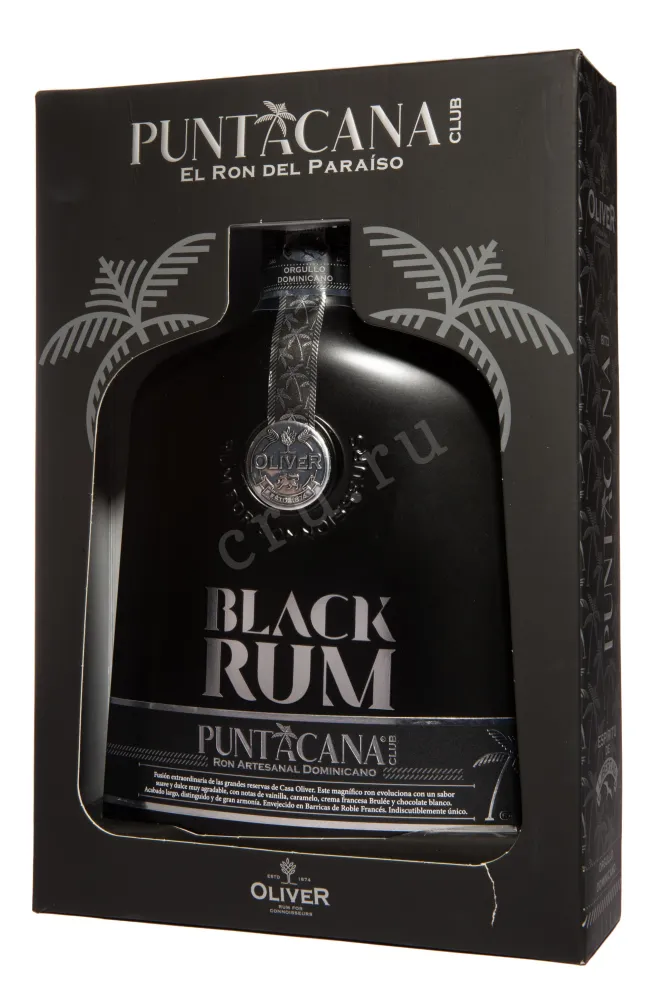 В подарочной коробке Puntacana Club Black Oliver gift box 0.7 л