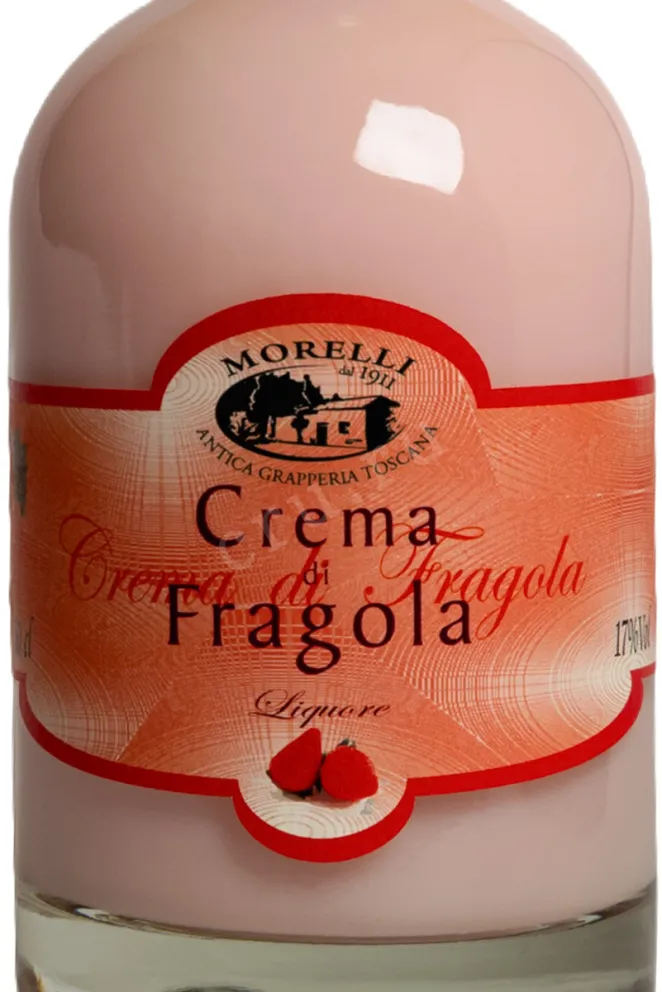 Этикетка Morelli Figlio Crema di Fragola 0.5 л