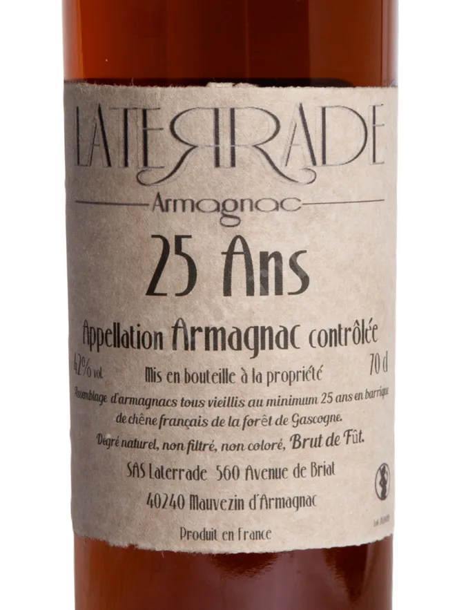 Этикетка Laterrade 25 ans  1999 0.7 л