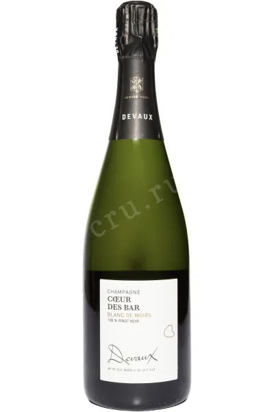 Шампанское Devaux Coeur des Bar Blanc de Noirs 2019 0.75 л