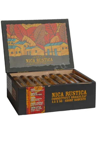 Сигары Nica Rustica Connecticut Broadleaf Short Robusto *25