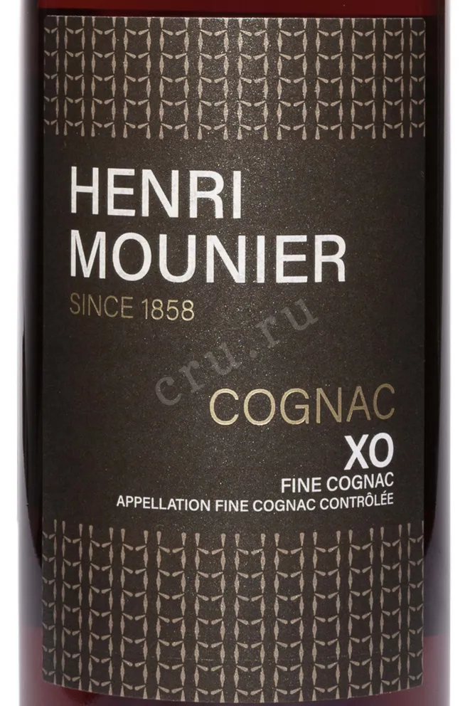 Этикетка Henri Mounier XO 2008 0.7 л