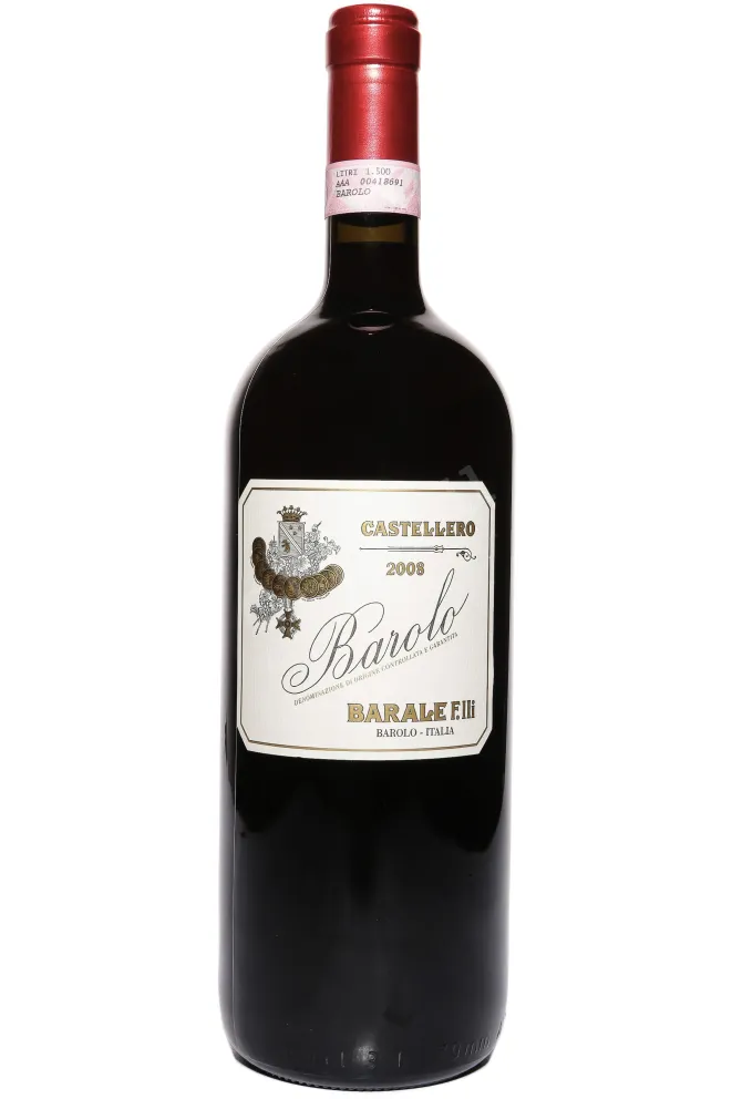 Бутылка Barale Fratelli Castellero Barolo wooden box 2008 1.5 л
