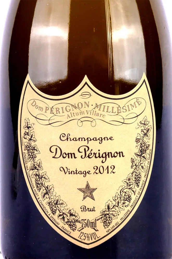 Этикетка Dom Perignon Vintage 2012 0.75 л