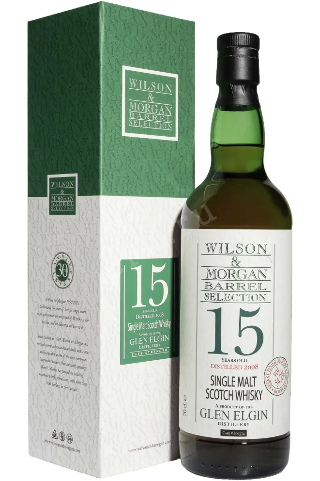 Виски Wilson & Morgan Barrel Selection Glen Elgin Sherry Finish Oloroso 15 Years Old in gift box  0.7 л