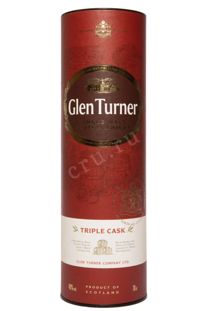 Туба Glen Turner Triple Cask Single Malt in tube 0.7 л