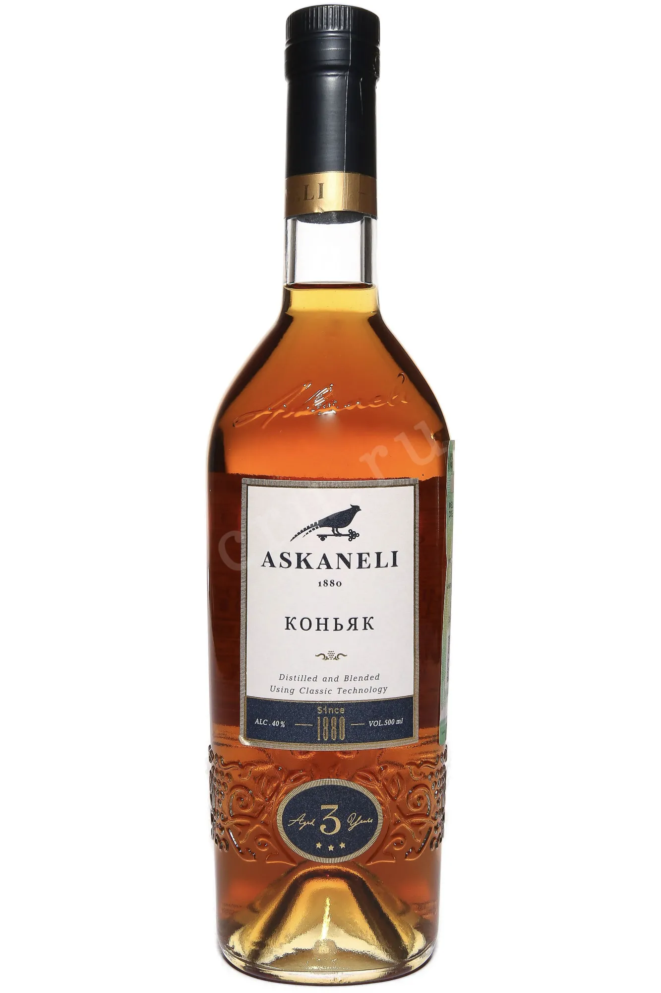 Фото — Коньяк Асканели 3-летний 2020 0.5 л