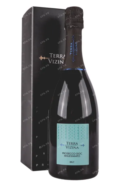 Игристое вино Prosecco Millesimato Terra Vizina in gift box 2023 0.75 л