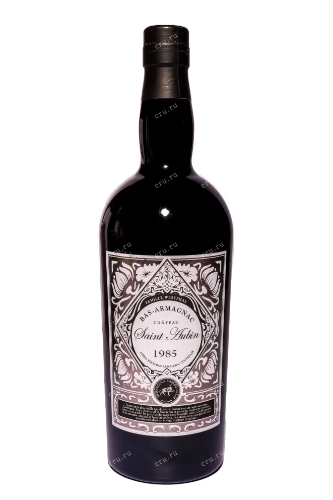 Бутылка Арманьяк Saint Aubin Bas-Armagnac in tube 1985 0.7 л