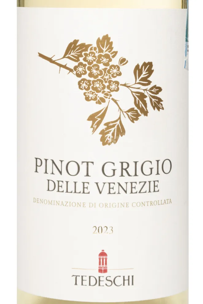 Этикетка Tedeschi Pinot Grigio Delle Venezie DOC 2023 0.75 л