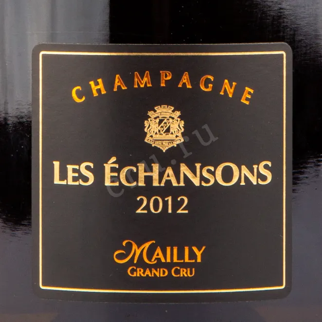 Этикетка игристого вина Champagne Mailly Les Echansons 2012 0.75 л