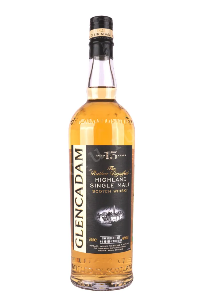 Бутылка Glencadam Single Malt Scotch 15 years in tube 0.7 л