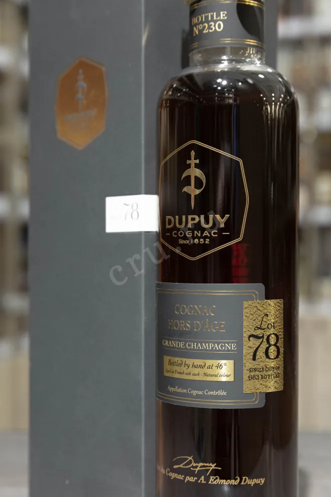 В магазине Крю Профи Dupuy Lot 78 Hors d'Age Grand Champagne AOC in gift box 0.7 л