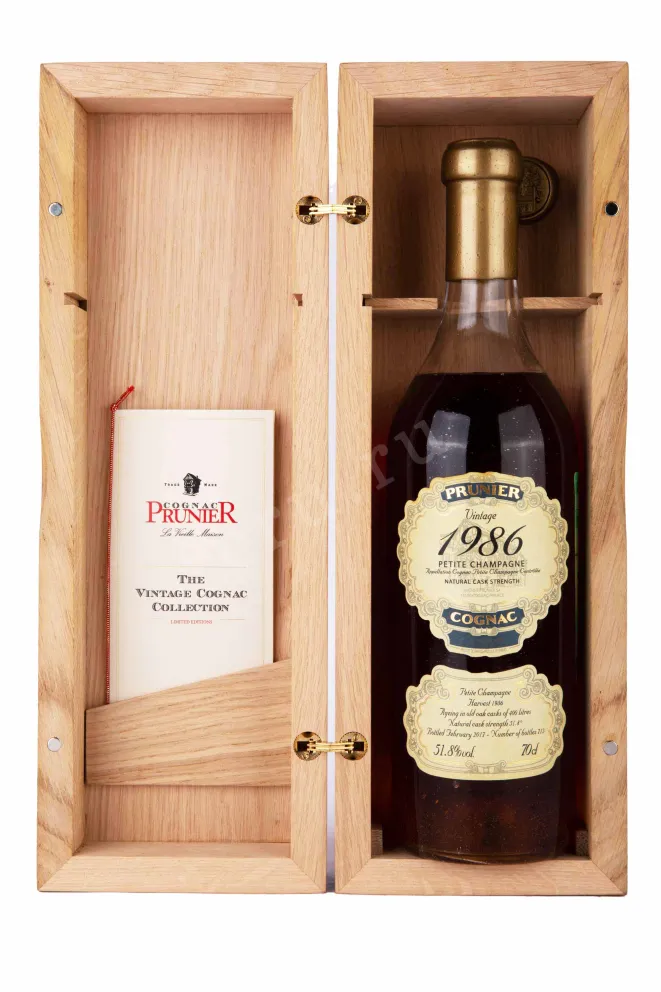 Коньяк Prunier Petite Champagne Vintage 1986 1986 0.7 л