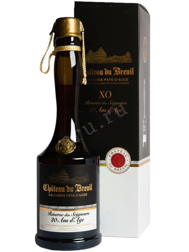 Кальвадос Chateau du Breuil Reserve des Seigneurs 20 years in gift box   0.7 л