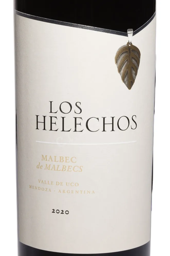 Этикетка Los Helechos Malbec de Malbecs 2020 0.75 л
