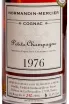 Этикетка Normandine Mersier in gift box 1976 0.5 л
