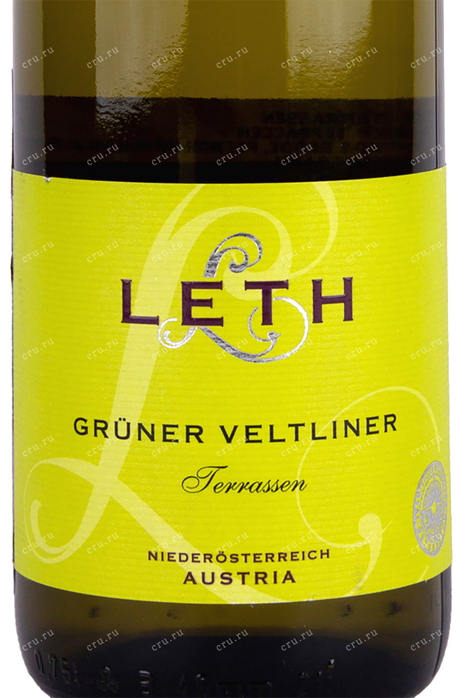 Контрэтикетка Gruner Veltliner Terrassen Leth 2021 0.75 л