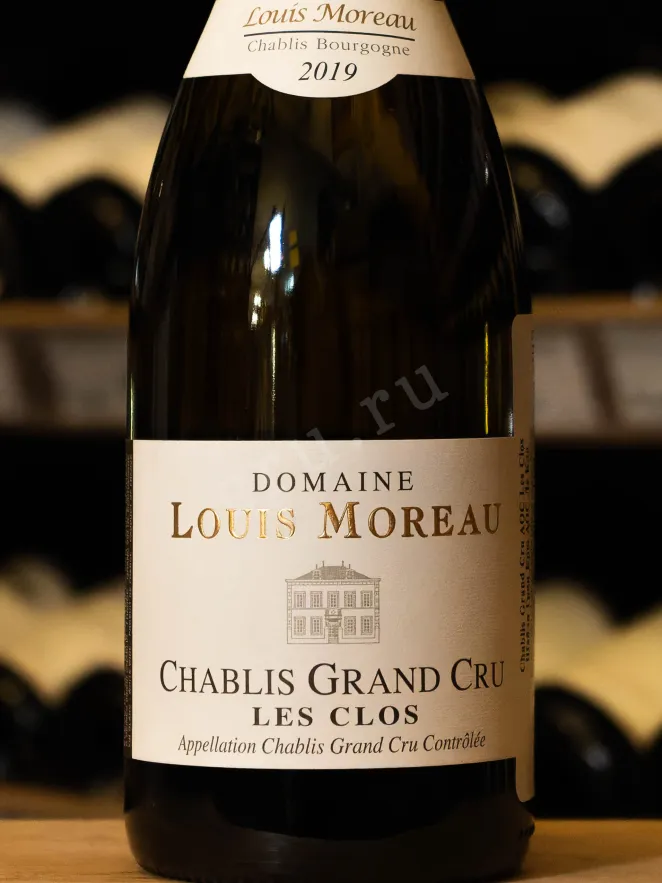 В магазине Крю Профи Domaine Louis Moreau Chablis Grand Cru Les Clos AOC 2019 0.75 л