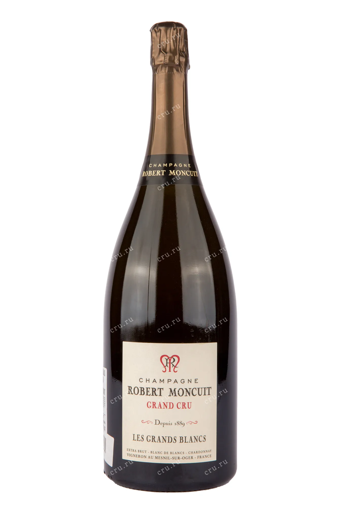 Фото — Шампанское Robert Moncuit Grand Cru Les Grands Blancs Extra Brut  1.5 л