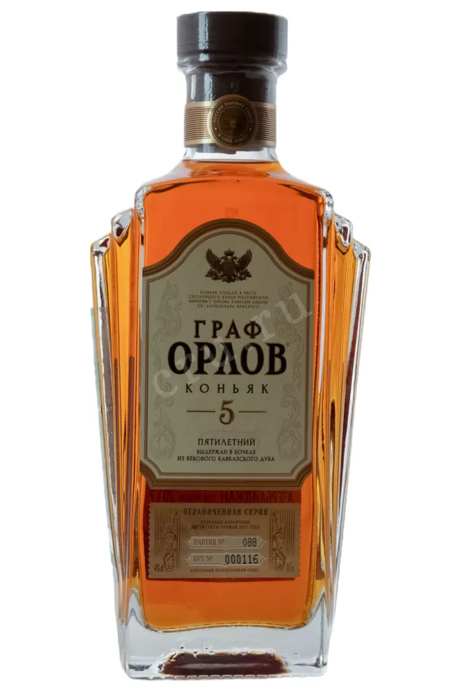 Коньяк Граф Орлов пятилетний   0.5 л