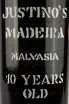 Этикетка мадейры Justinos Malvasia Rich 10 years 0,75