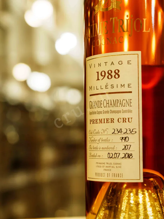 В магазине Крю Профи Maxime Trijol Grand Champagne Premier Cru 1988 0.7 л