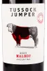 Этикетка Tussock Jumper Malbec 2023 0.75 л