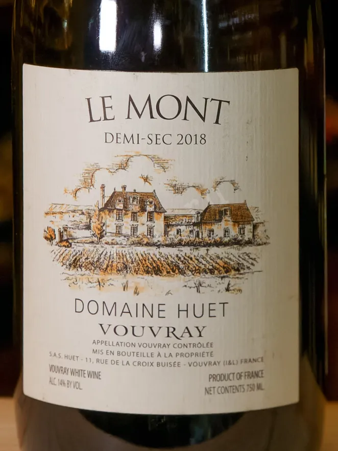 В магазине Крю Профи Domaine Huet Le Mont Demi-Sec 2018 0.75 л