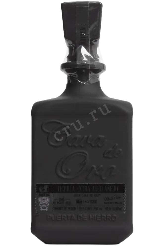 Текила Gran Cava De Oro Extra Aged Anejo Black Edition  0.75 л
