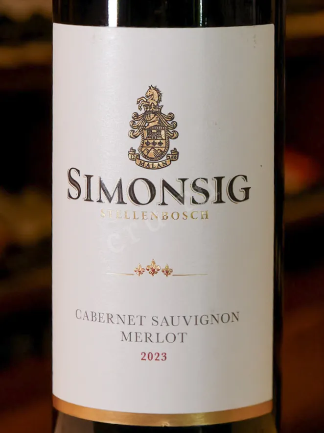 В магазине Крю Профи Simonsig Cabernet Sauvignon Merlot Stellenbosch 2023 0.75 л