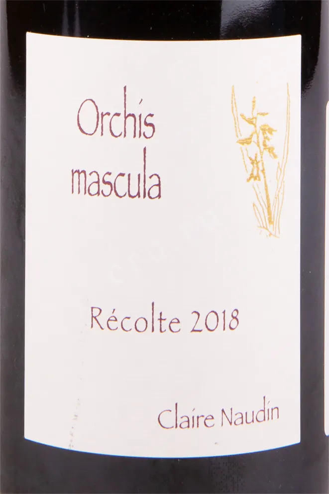 Этикетка вина Claire Naudin Orchis Mascula Bourgogne Hautes-Cotes de Beaune 2018 0.75 л