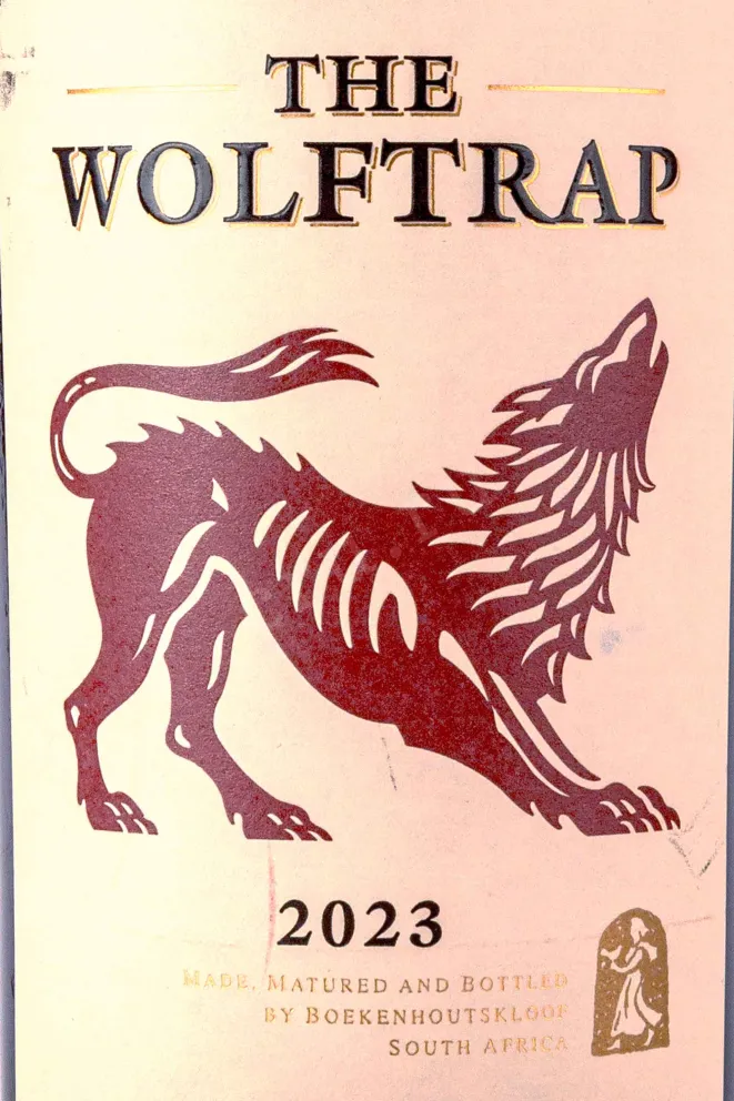 Этикетка The Wolftrap 2022 0.75 л