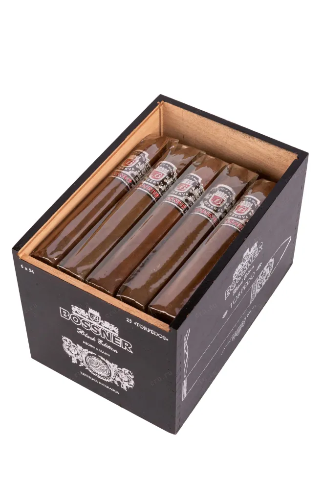 Коробка с сигарами Босснер Блэк Эдишн Торпедо