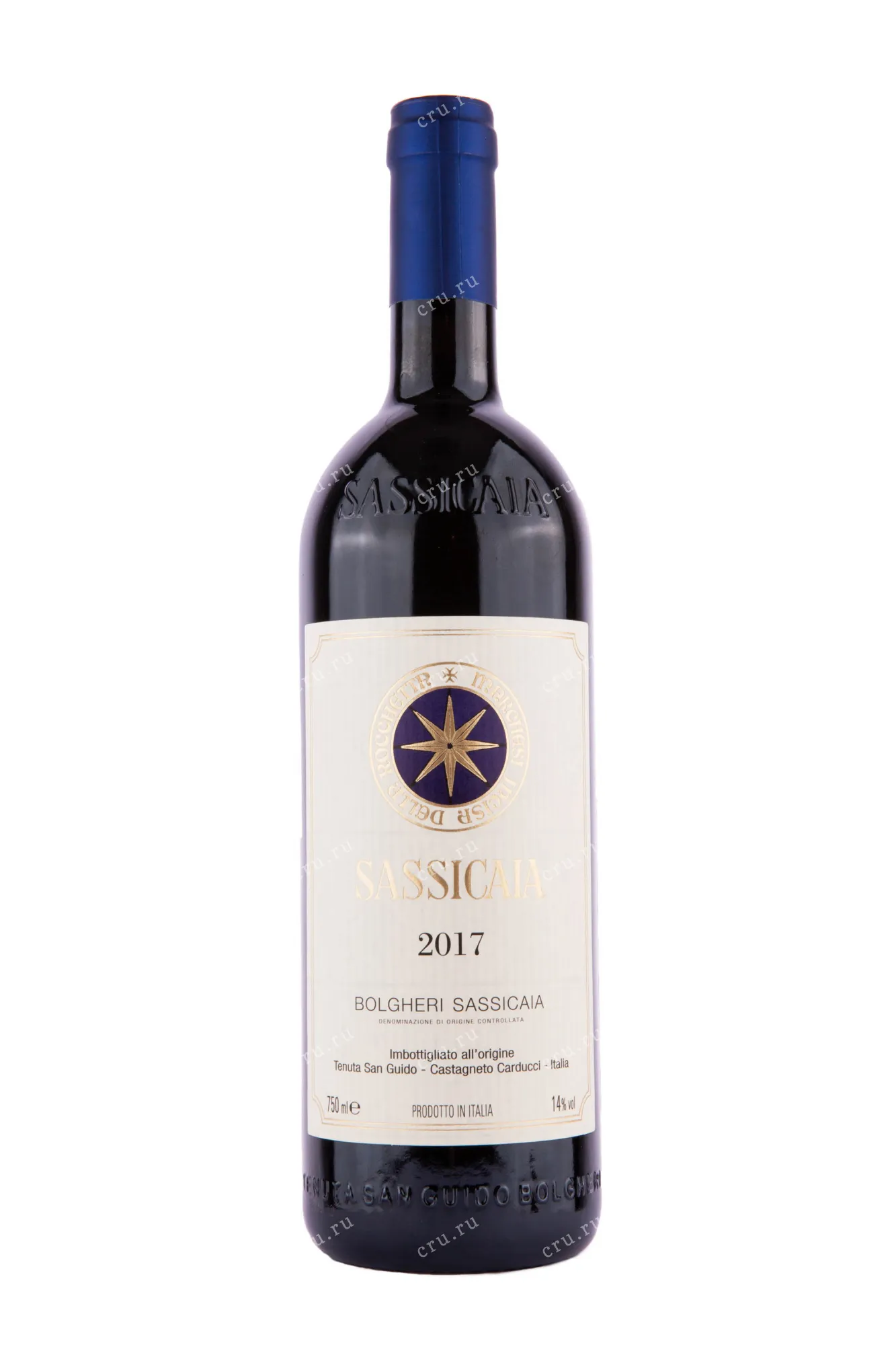 Фото — Вино Sassicaia 2017 0.75 л