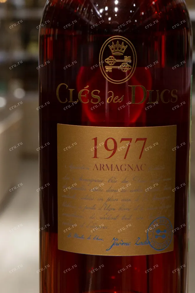 Этикетка Cles des Ducs 1977 0.7 л
