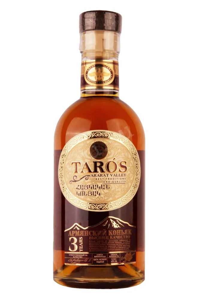 Коньяк Тарос 3 года  0.25 л