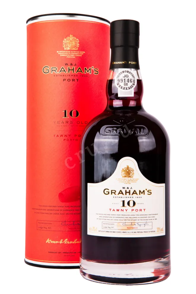 Портвейн Grahams 10 Year Old Tawny Port with gift box 2014 0.75 л