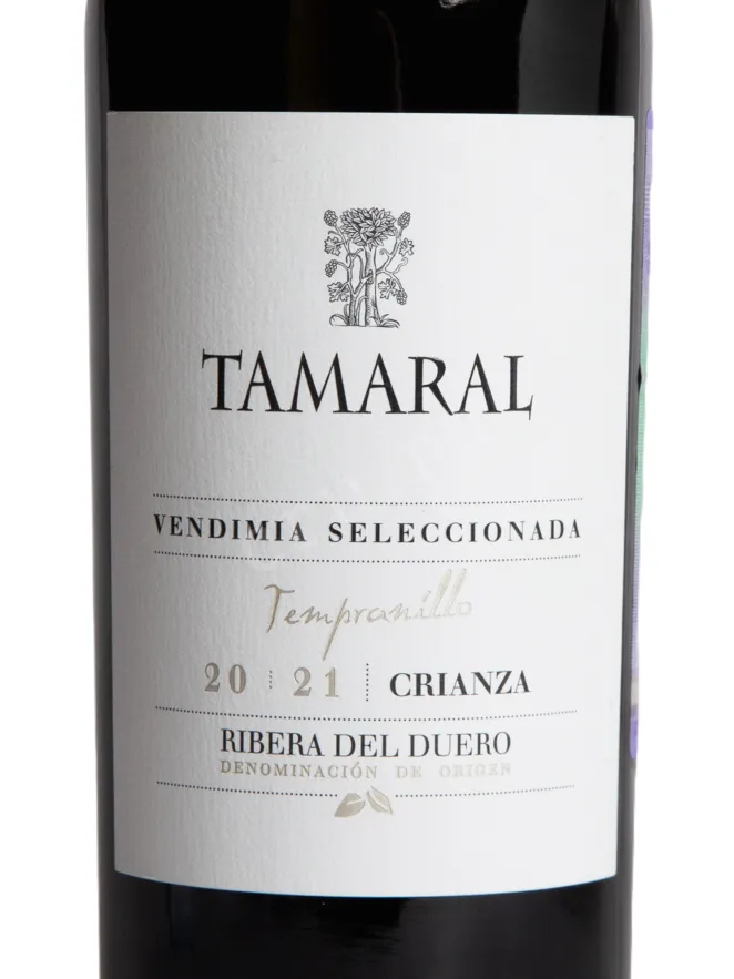 Этикетка Tamaral Ribera del Duero Vendimia Seleccionada Crianza DO 2020 0.75 л