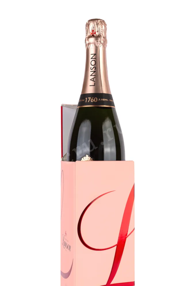 В подарочной коробке Lanson Le Rose Brut in gift box 2017 0.75 л