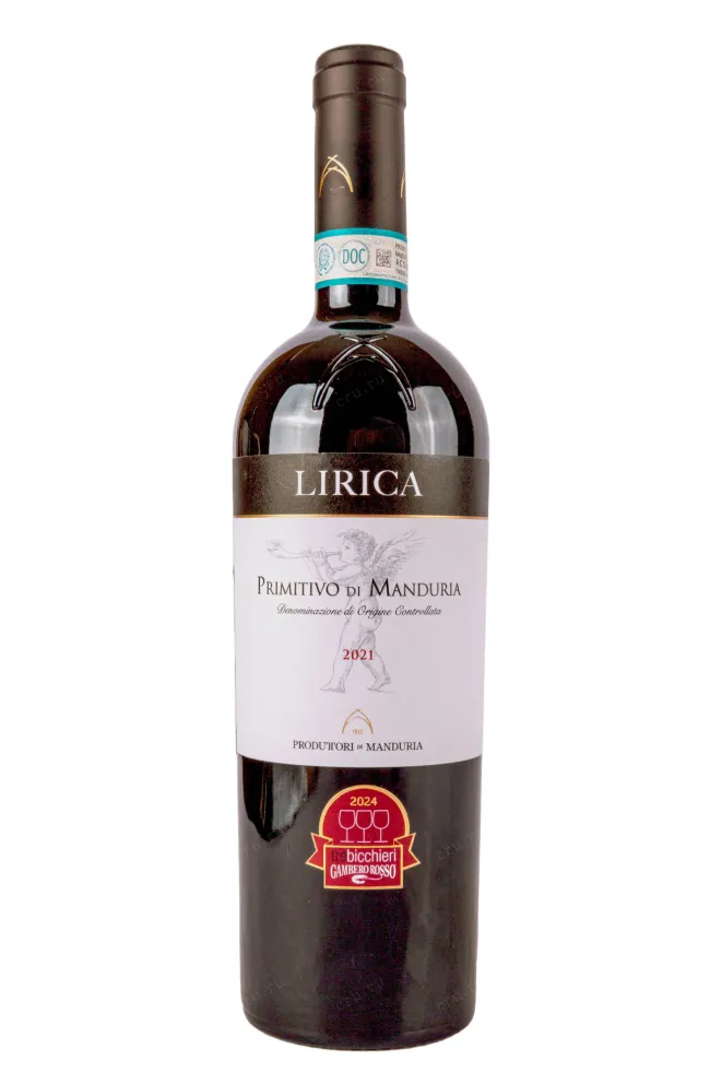 Вино Produttori di Manduria Lirica DOC 2021 0.75 л