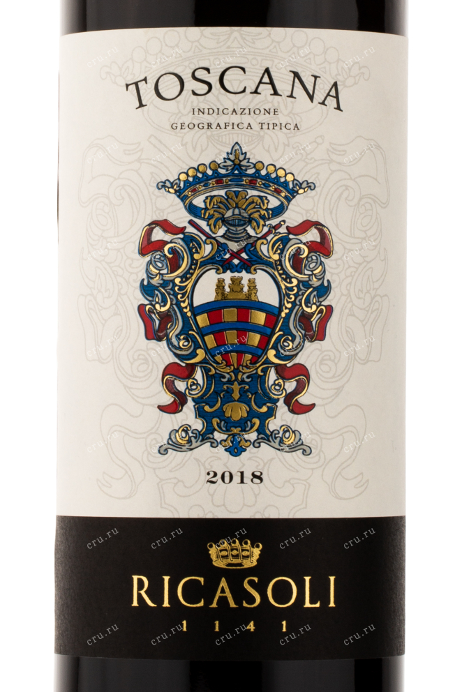 Этикетка вина Barone Ricasoli Toscana 2018 0.75 л