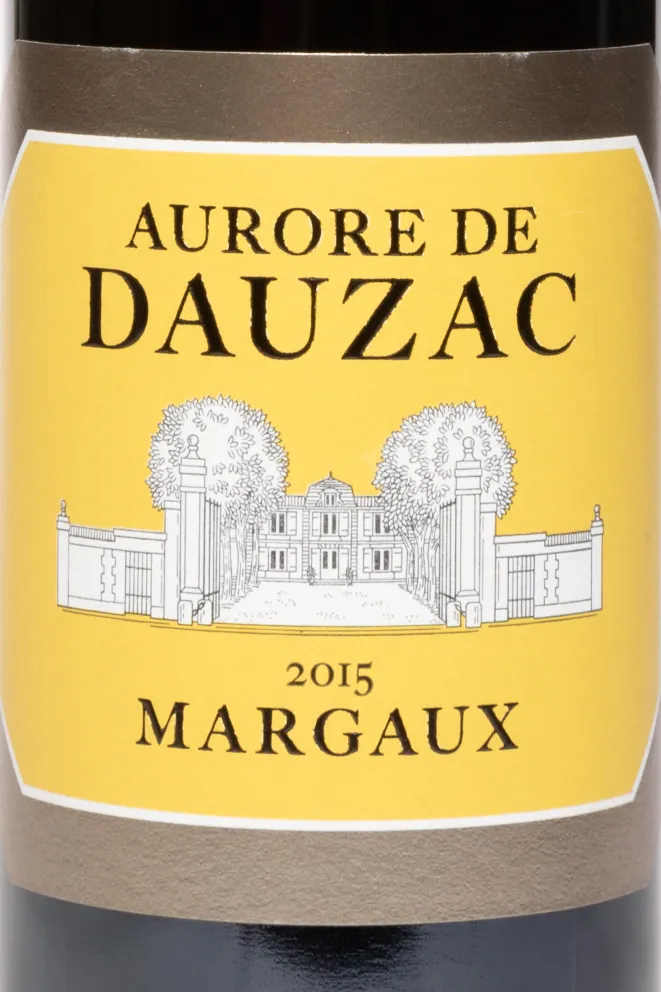 Этикетка Aurore De Dauzac Margaux AOC 2015 0.375 л
