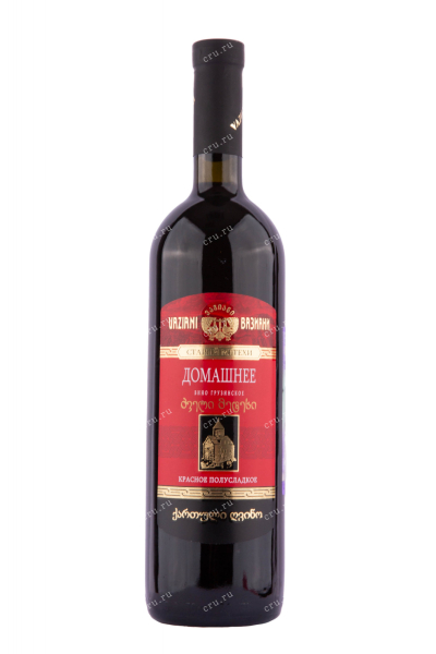 Вино Vaziani Old Methekhi red semi-sweet 2018 0.75 л
