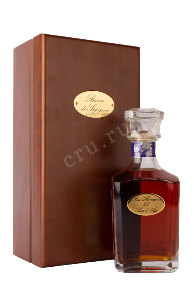 Арманьяк Baron de Sigognac 25 Ans d'Age wooden box  0.7 л