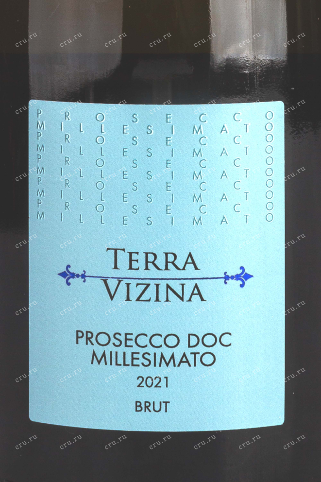 Этикетка Prosecco Millesimato Terra Vizina gift box 2021 0.75 л